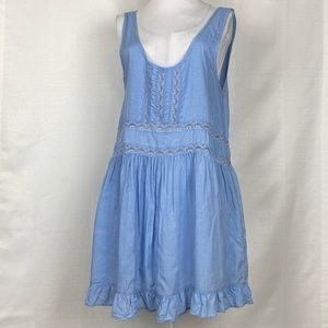 Boho Prairie Style Sleeveless Tunic Blouse Top